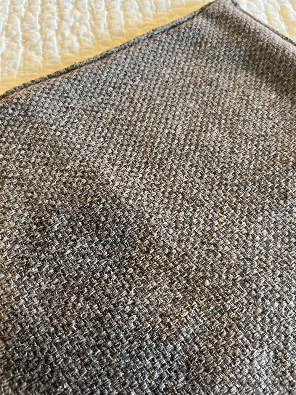 Crate and Barrel Eclipse Dark Grey Accent Pillow Cover Beautiful Condition